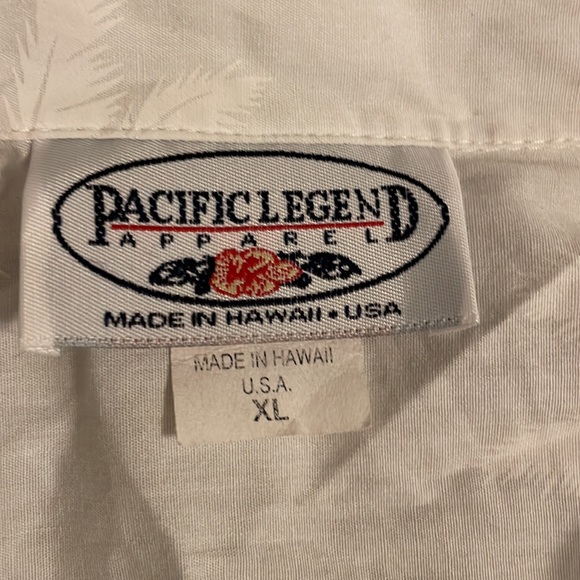 Pacific Legend Hawaiian Shirt Womens Short Sleeve Floral Made In Hawaii - Picture 6 of 7